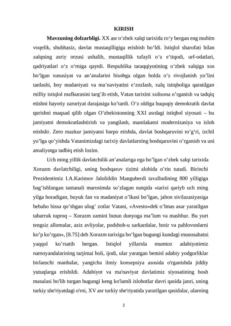 KURS ISHI MAVZU: DURBEKNING “YUSUF VA ZULAYHO” DOSTONIDA ZULAYHO OBRAZI 2