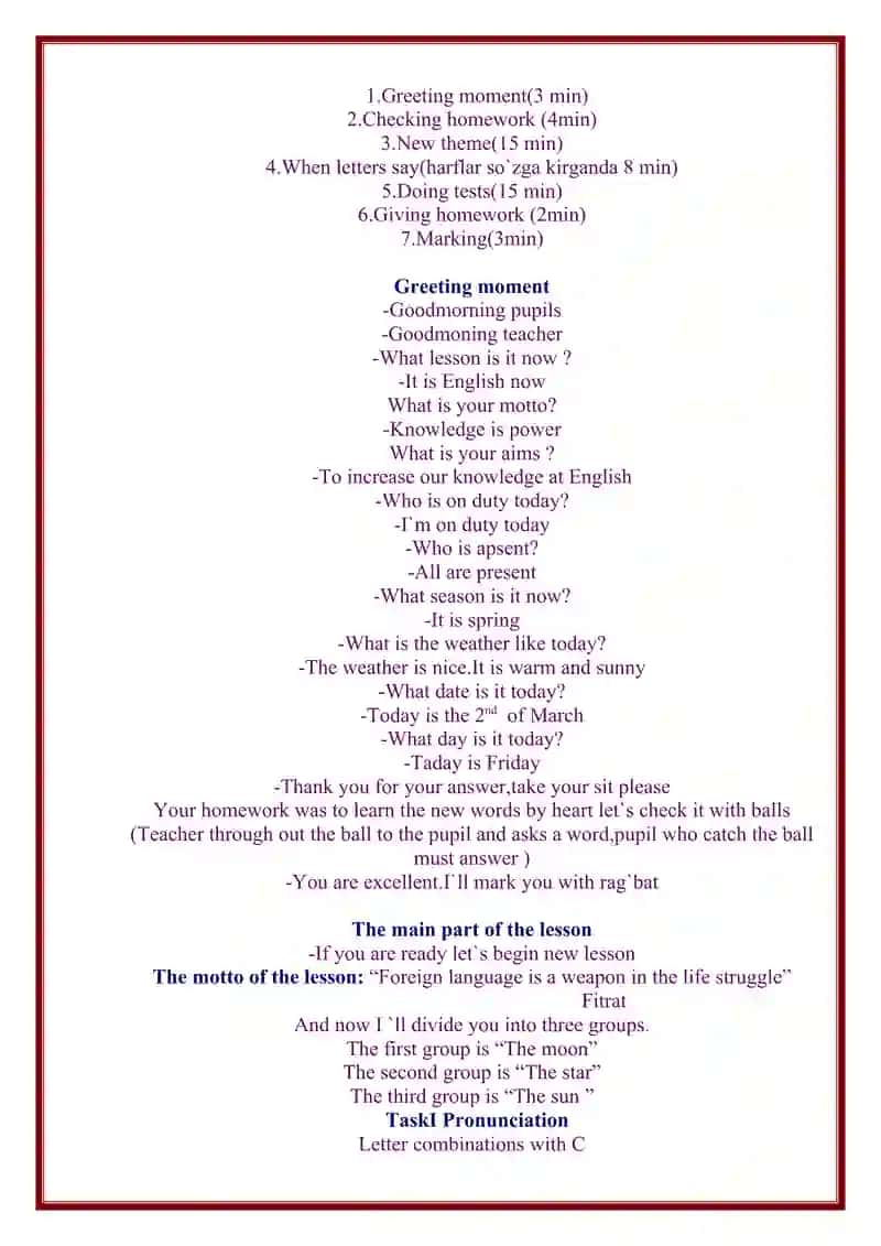 Pronunciation and grammar 2