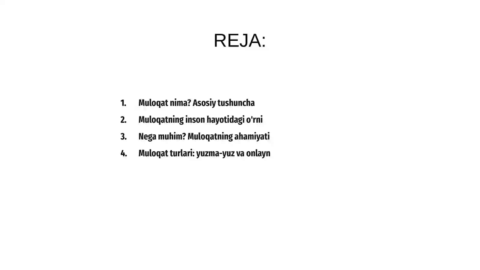 Muloqat Nima va Nega muhim 2