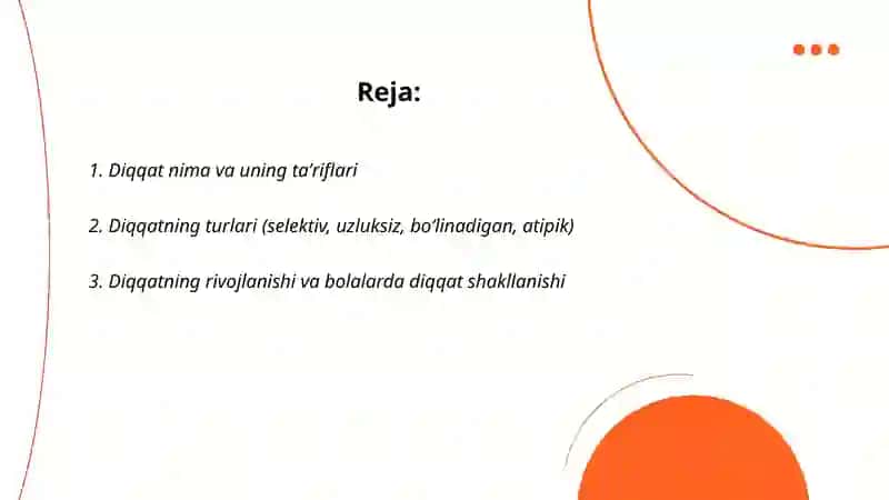 Diqqat nima va uning taʼriflari 2