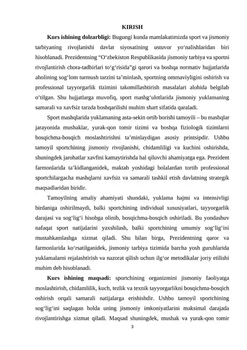 Yuklamalarning Asta-Sekin Ortib Borishi Tamoyili 2