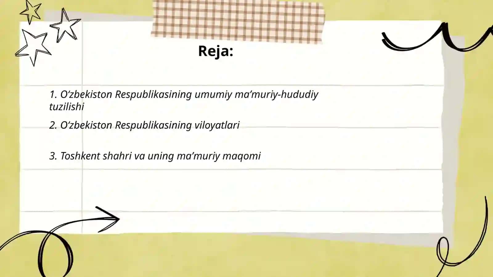 Oʻzbekiston respublikasining maʼmuriy hududiy davlat tuzilishi 2