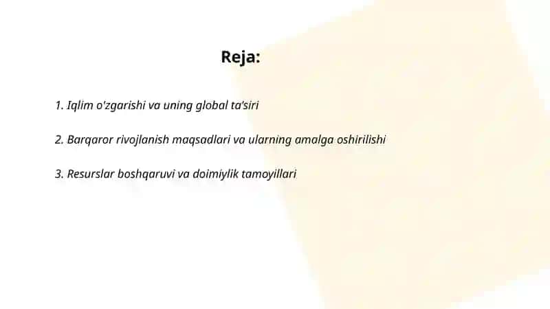 Global jarayonlar va barqaror taraqqiyot falsafasi 2