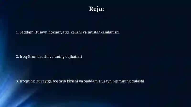 Saddam Husayn hokimiyatga kelishi va mustahkamlanishi 2