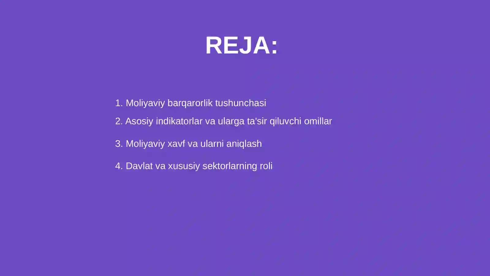 Moliyaviy barqarorlik tahlili 2
