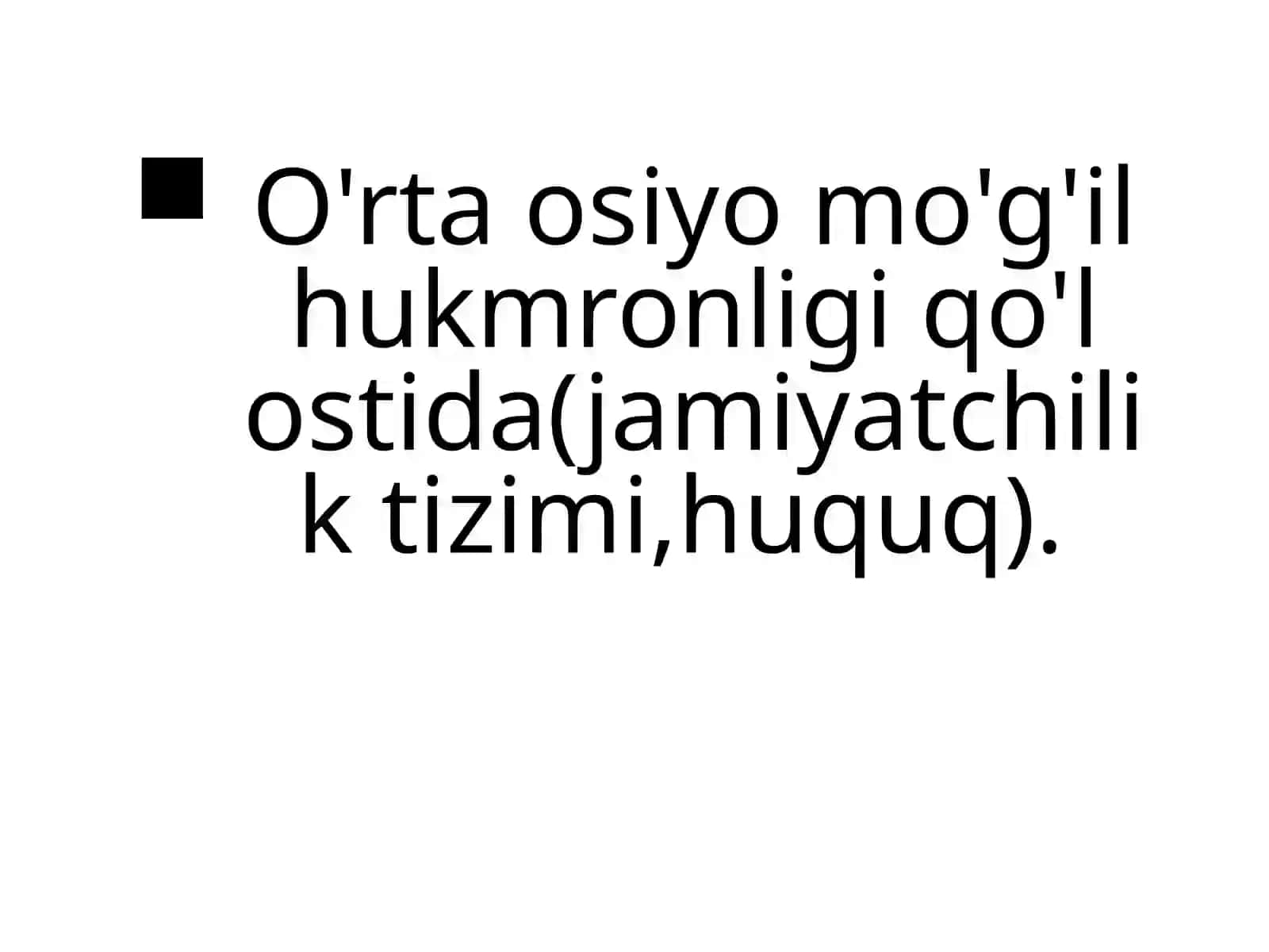 Moʻgʻullar istilosi XIII asrda Chingizxon 2