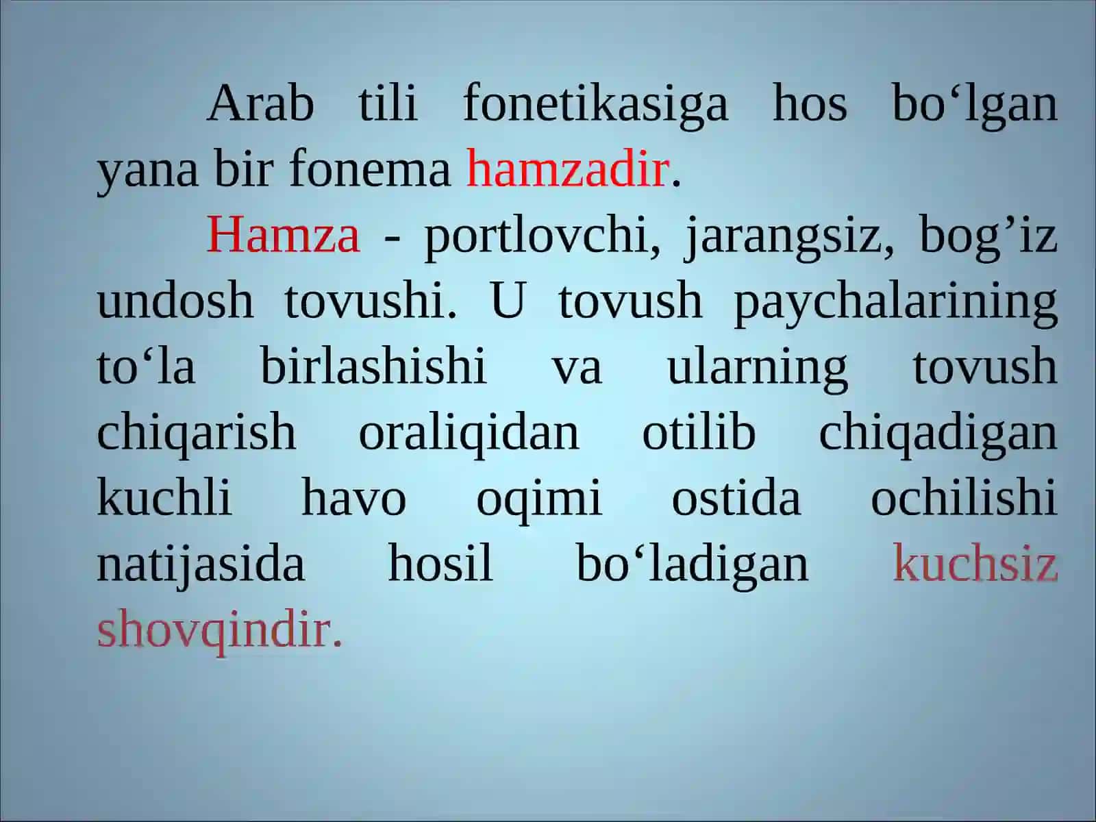 ARAB TILIDA HAMZANING IFODALANISHI 2