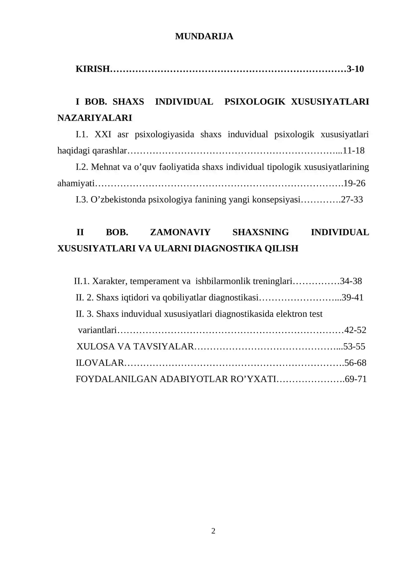 SHAXSNING INDIVIDUAL PSIXOLOGIK XUSUSIYATLARIGA XXI ASRDAGI YONDASHUVLAR 2