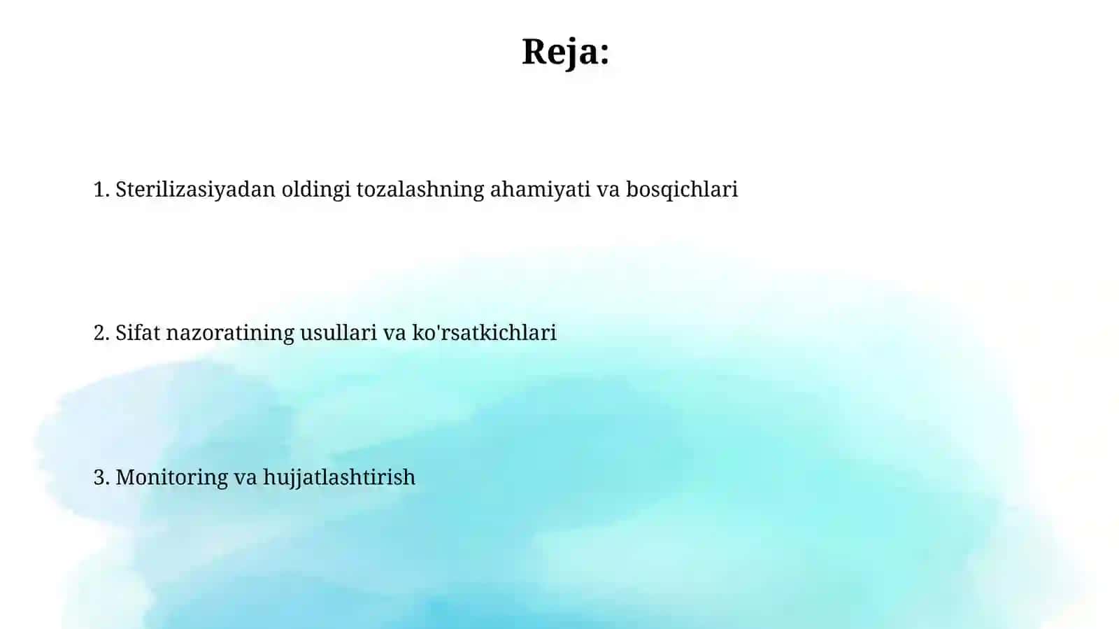 Stomatologiyada sterilizatsiya oldi tozalash sifati 2