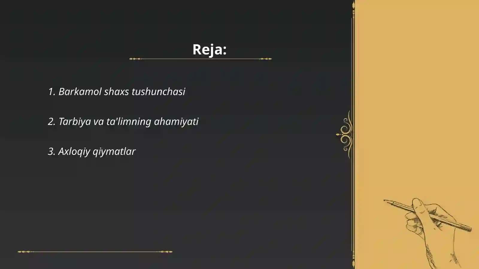 Sharq mutafakkirlarining barkamol shaxs tarbiyasi to'g'risidagi qarashlari 2