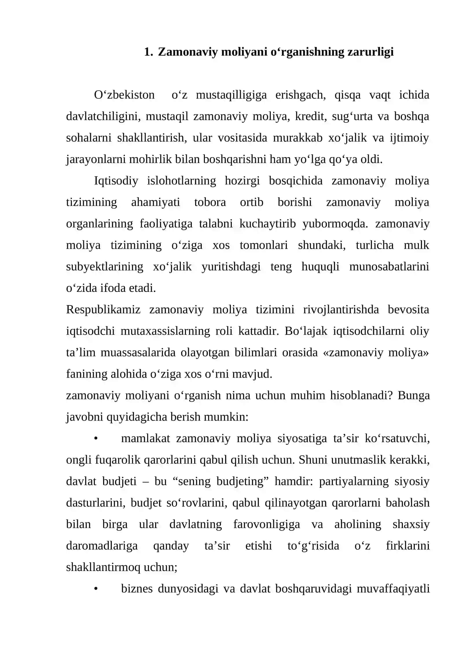 Zamonaviy moliyaning mohiyati va funksiyalari 2