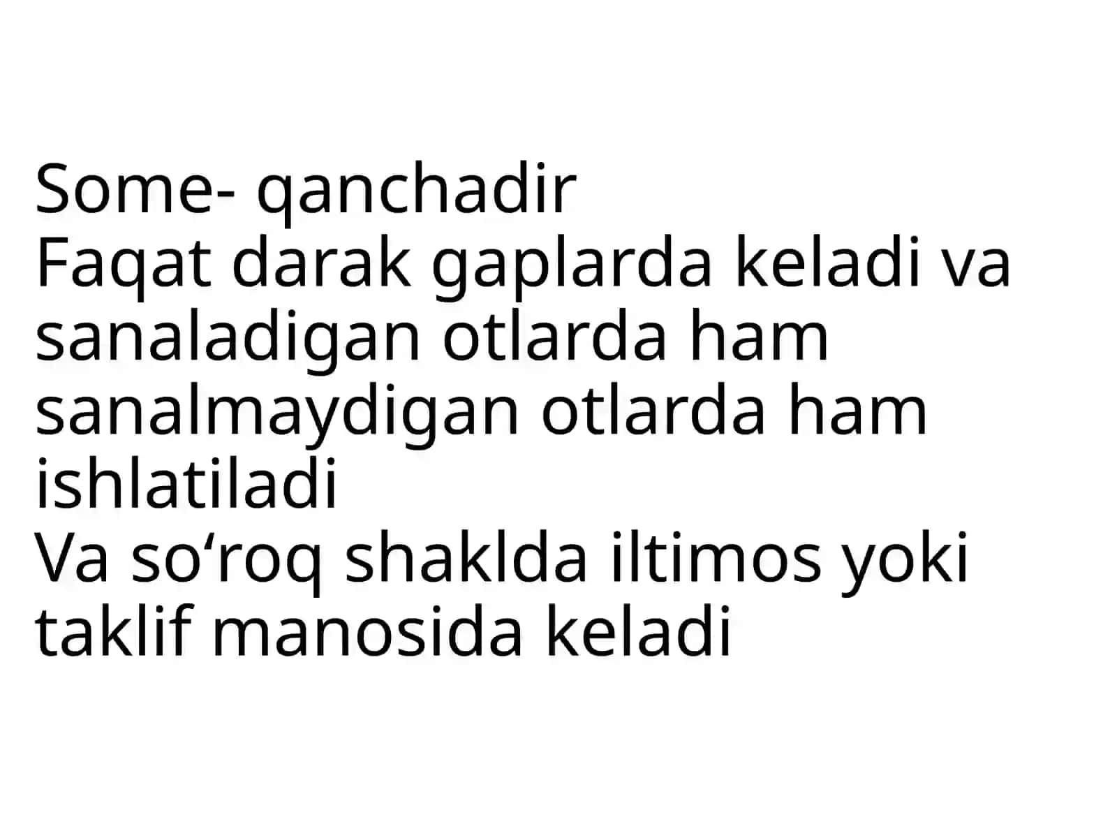 Some/Any-qanchadir 2
