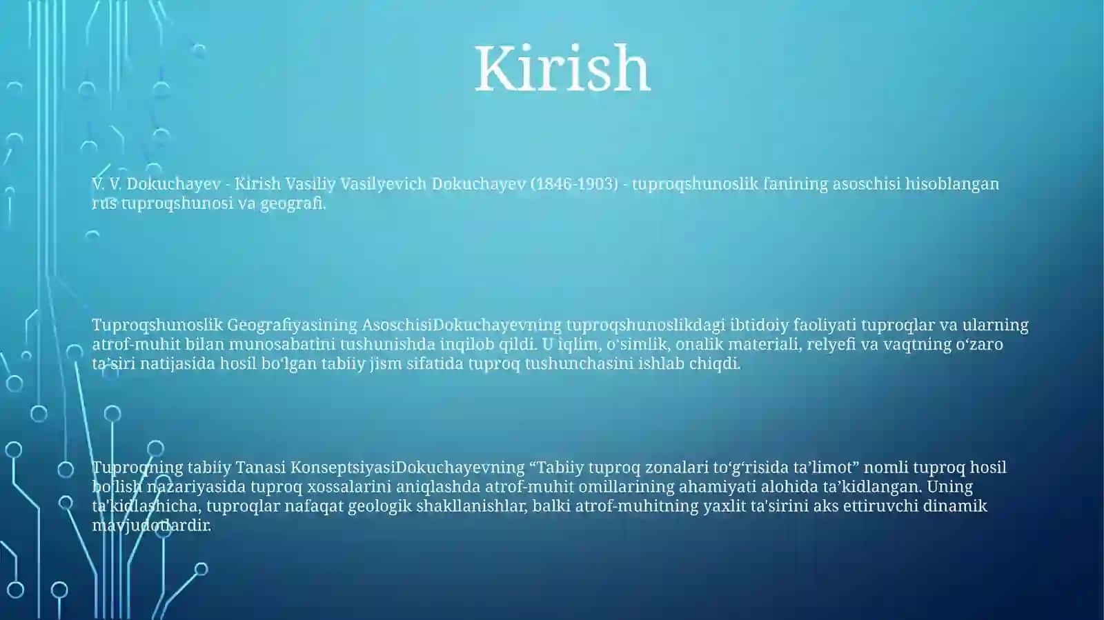 Tuproqshinoslik Geografiyasining Asoschisi 2