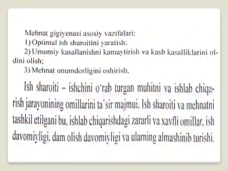 Vrach stomatolog faoliyatini baholovchi gigiyenik omillar 2