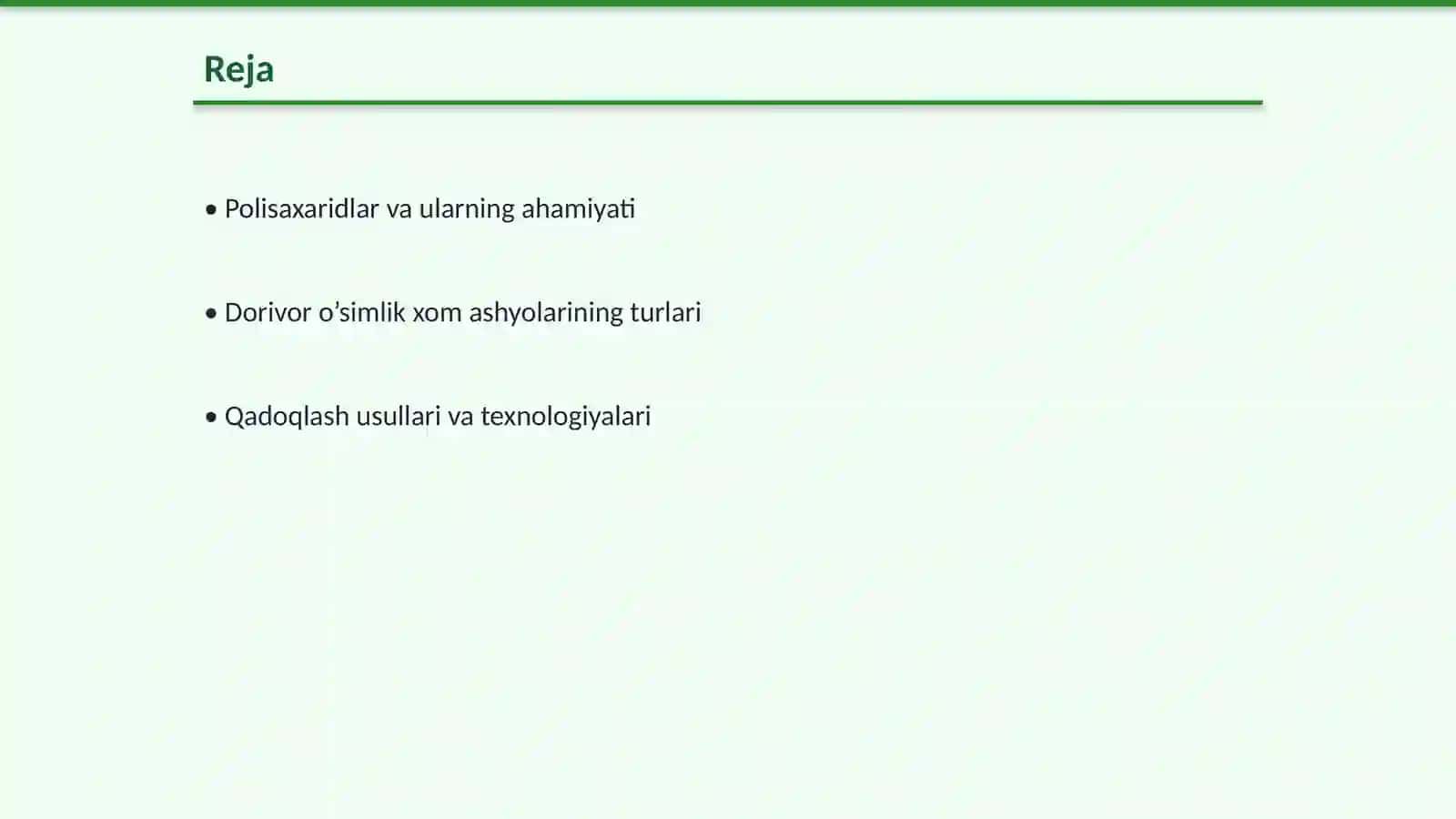 Polisaxaridlar saklovchi Dorivor o’simlik xom ashyolarini qadoqlash usullari va sifatini aniqlash 2
