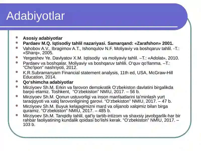 Adabiyotlar 2