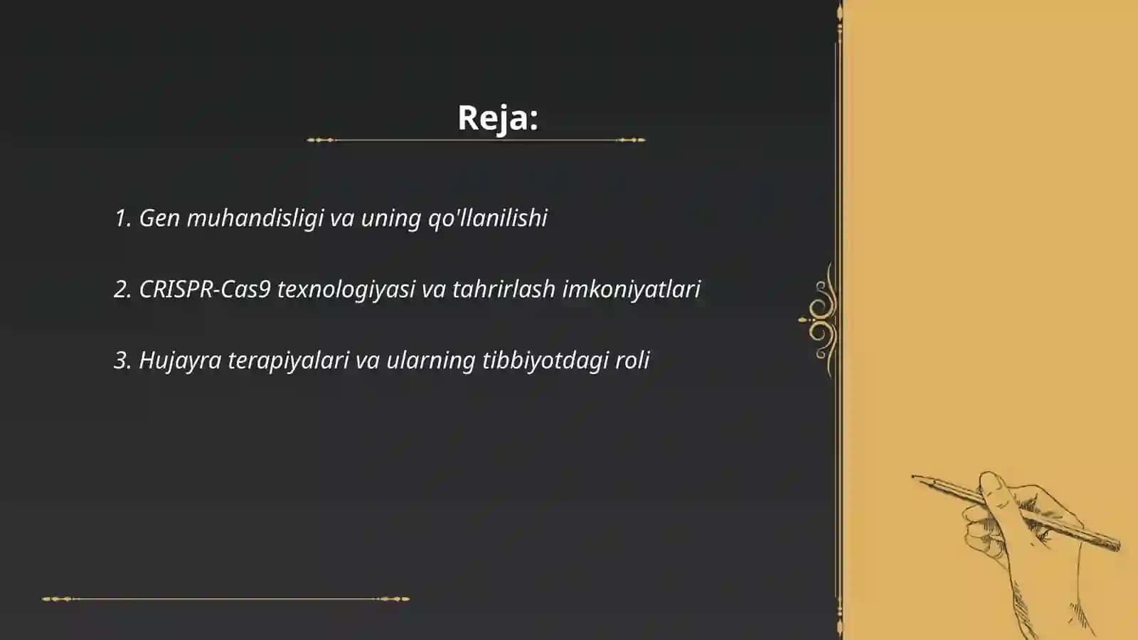 Gen muhandisligi va biologik muhandislik yutuqlari 2