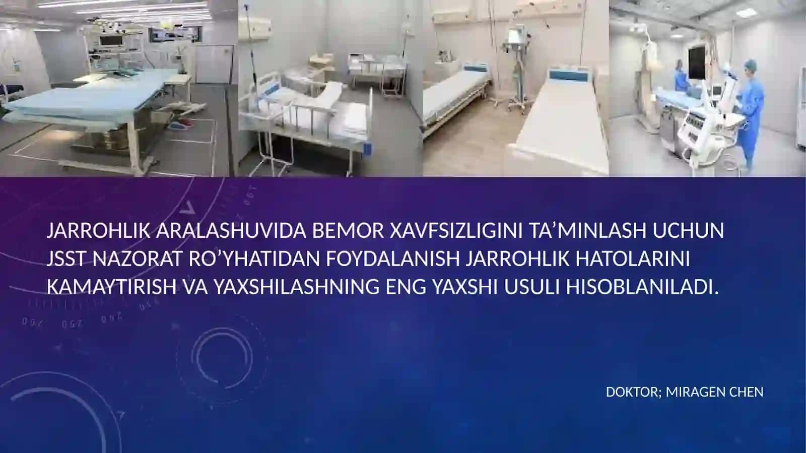 Jarrohlik aralashuvlari bilan bog’liq asorotlarning oldini olish 2