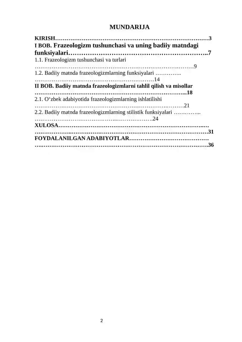 Frazeologizmlarning badiiy matnda tutgan o‘rni 2