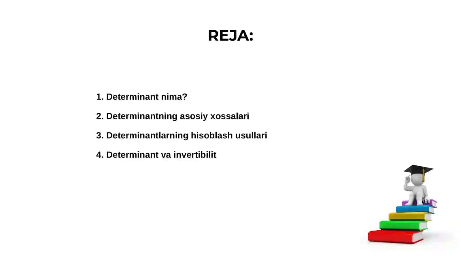 Determinant va ularning xossalari 2