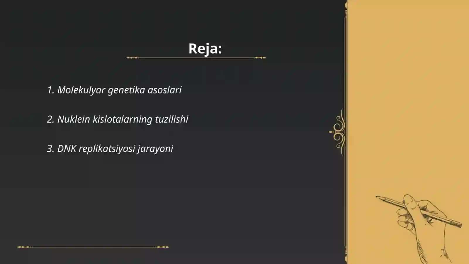 Tiriklikning molekulyar asoslari 2