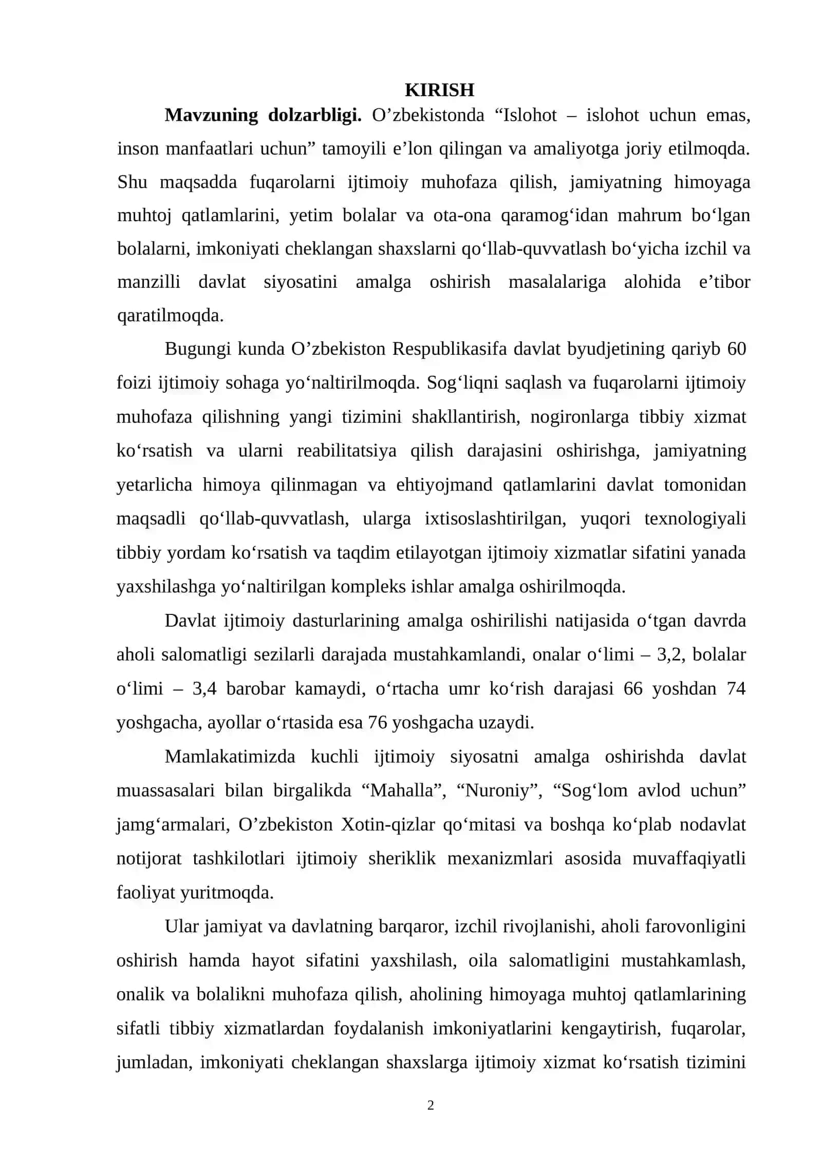 IJTIMOIY MUHOFAZALASHNING XALQARO TASHKILOTLARI 2