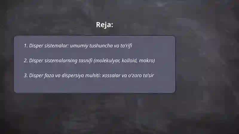 Disper sistemalar 2