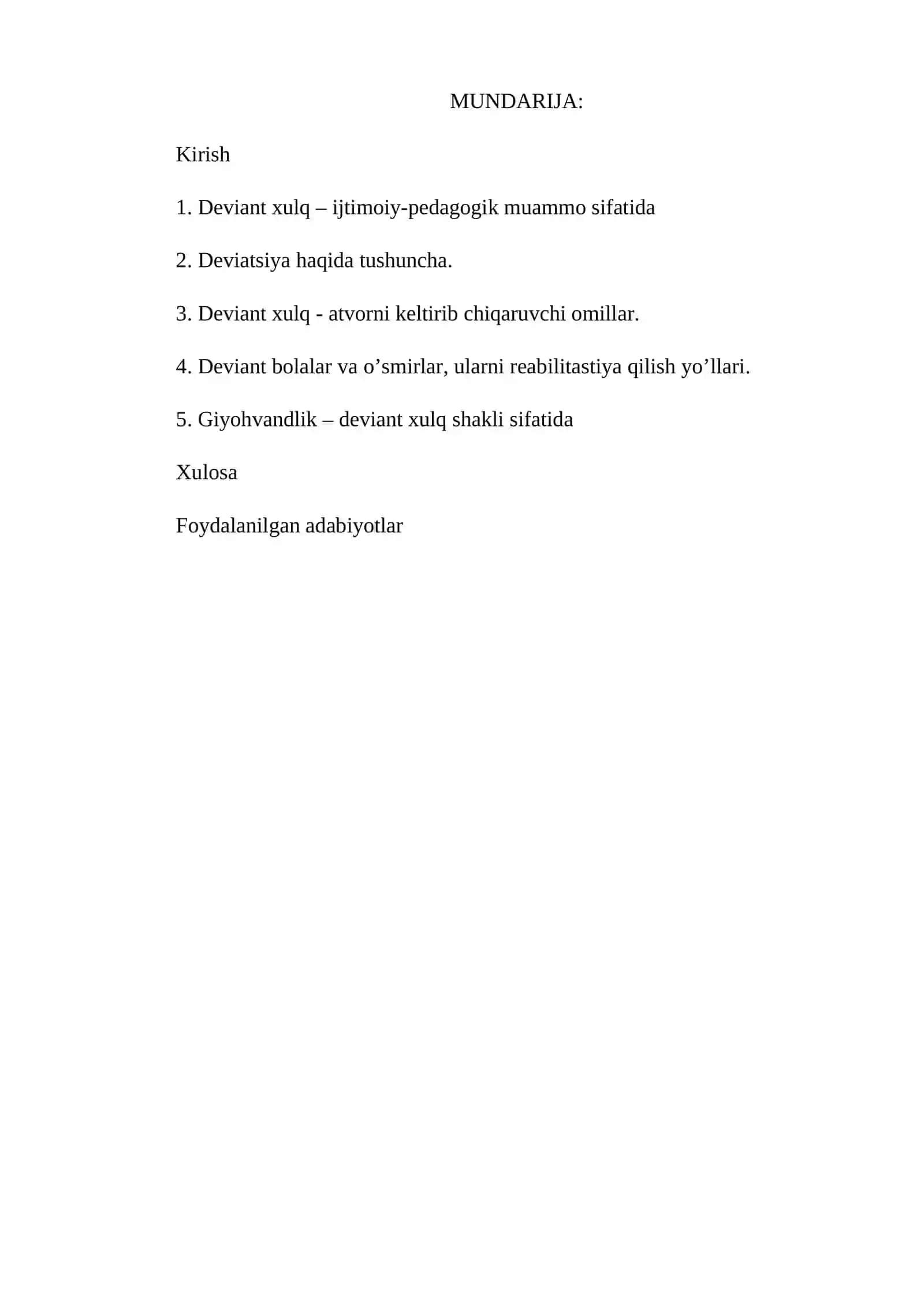 Me’yordan og‘ish va deviant xulq – ijtimoiy – pedagogik muammo sifatida 2
