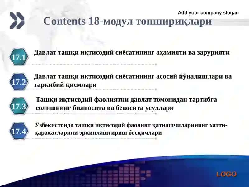 Davlatning tashqi iqtisodiy siyosati va tashqi iqtisodiy faoliyatni tartibga solish 2