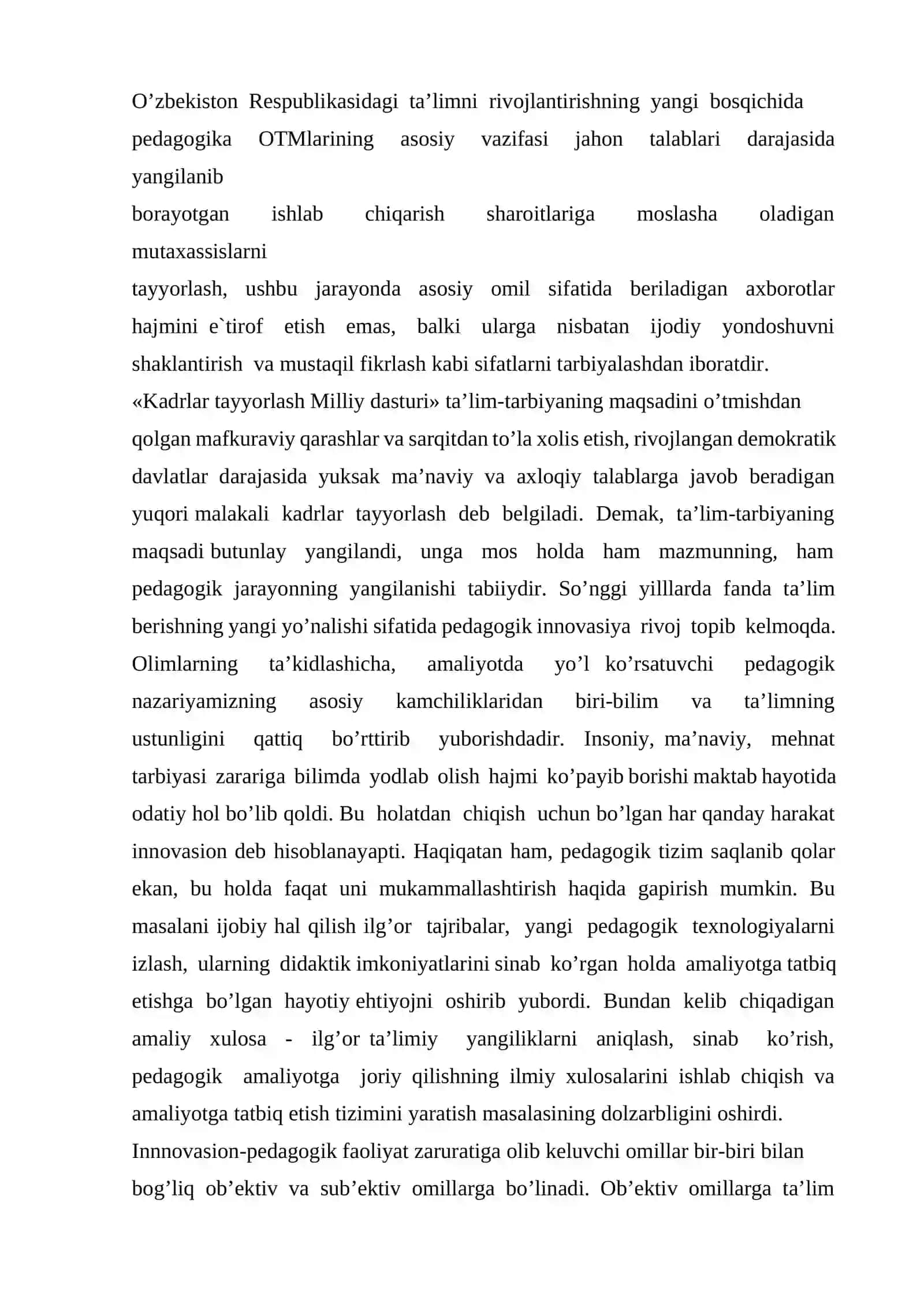 Yangilik va uning turlari. Innovatsiya va uning turli tasniflari 2
