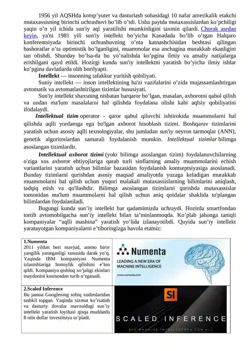 Intellektual boshqaruv tizimlari 2