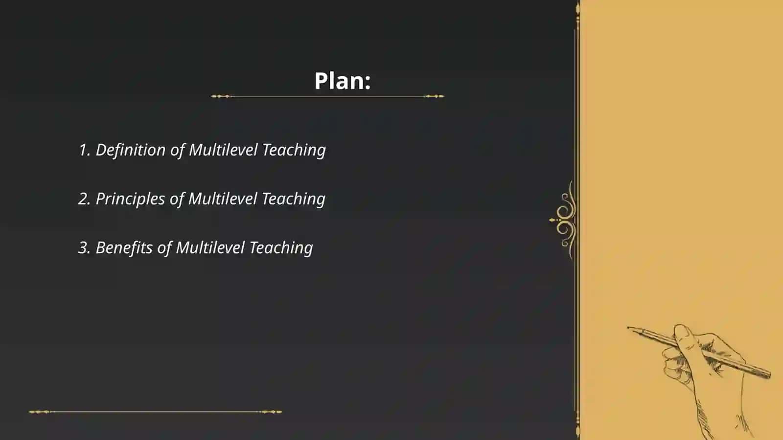 Multilevel Teaching 2