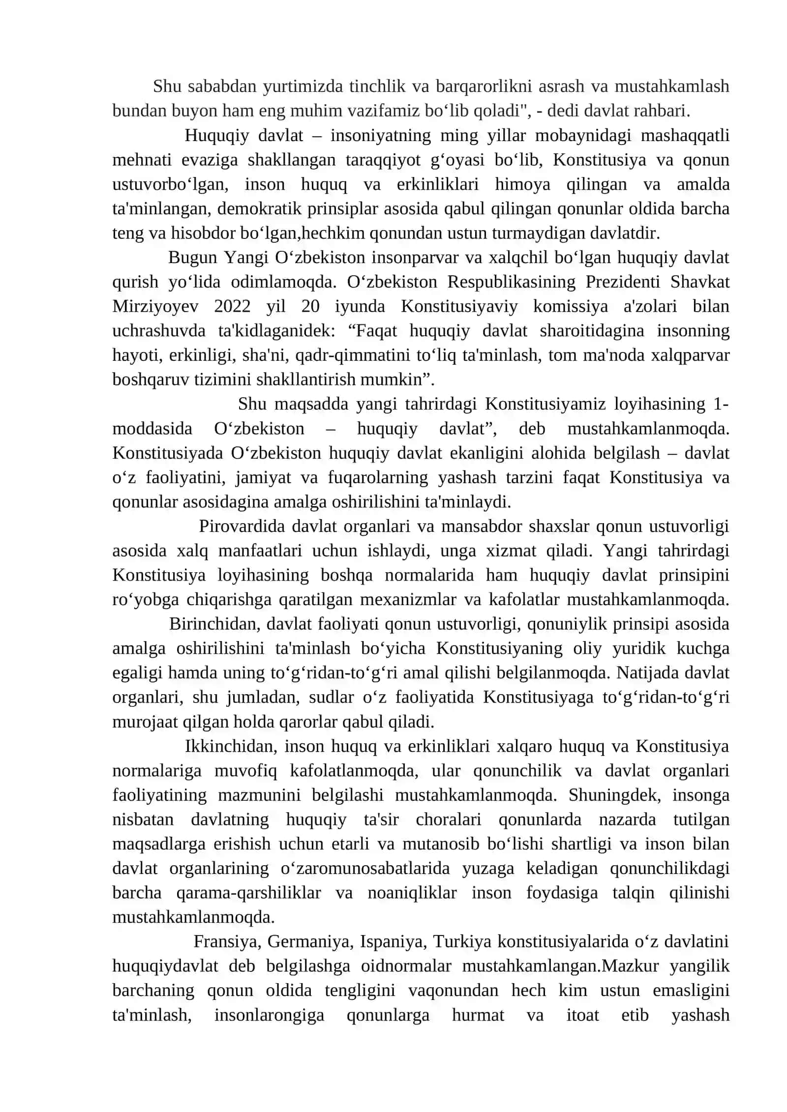 2-mavzu: O‘zbekiston suveren, demokratik, huquqiy, ijtimoiy va dunyoviy davlat 2