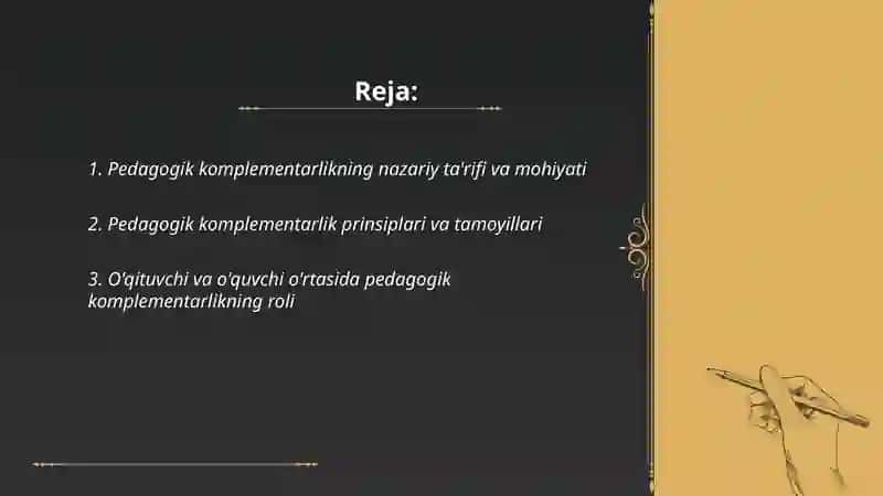 Pedagogik komplementarlik va uning pedagogik faoliyatdagi ahamiyati 2