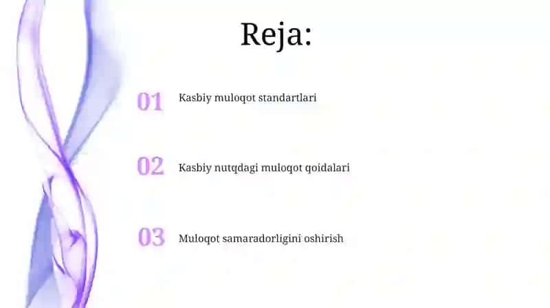 Kasbiy nutqda muloqot qoidalari va standartlari 2