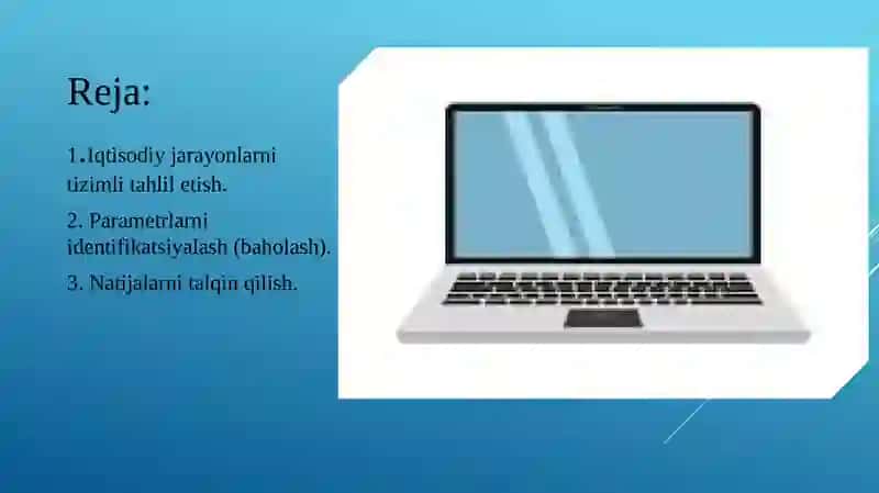 Iqtisodiy jarayonlar va amaliy masalarni tizimli taxlil etish 2