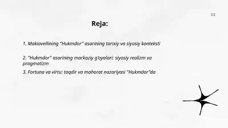Makiavellining "Hukmdor" asari 2