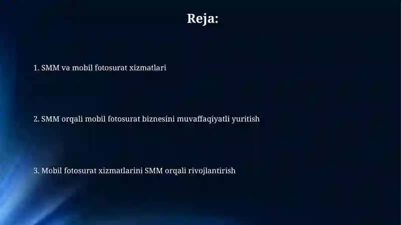 SMM va Mobilografiya xizmatlari 2