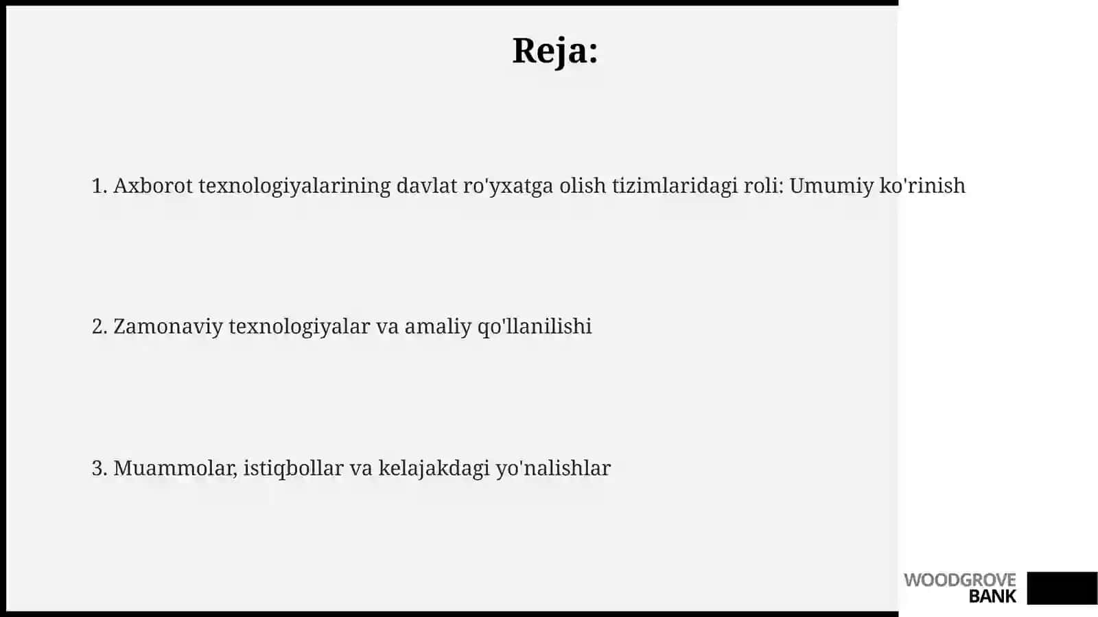 Davlat ro'yxatga olish tizimlarida axborot texnologiyalarining o'rni 2