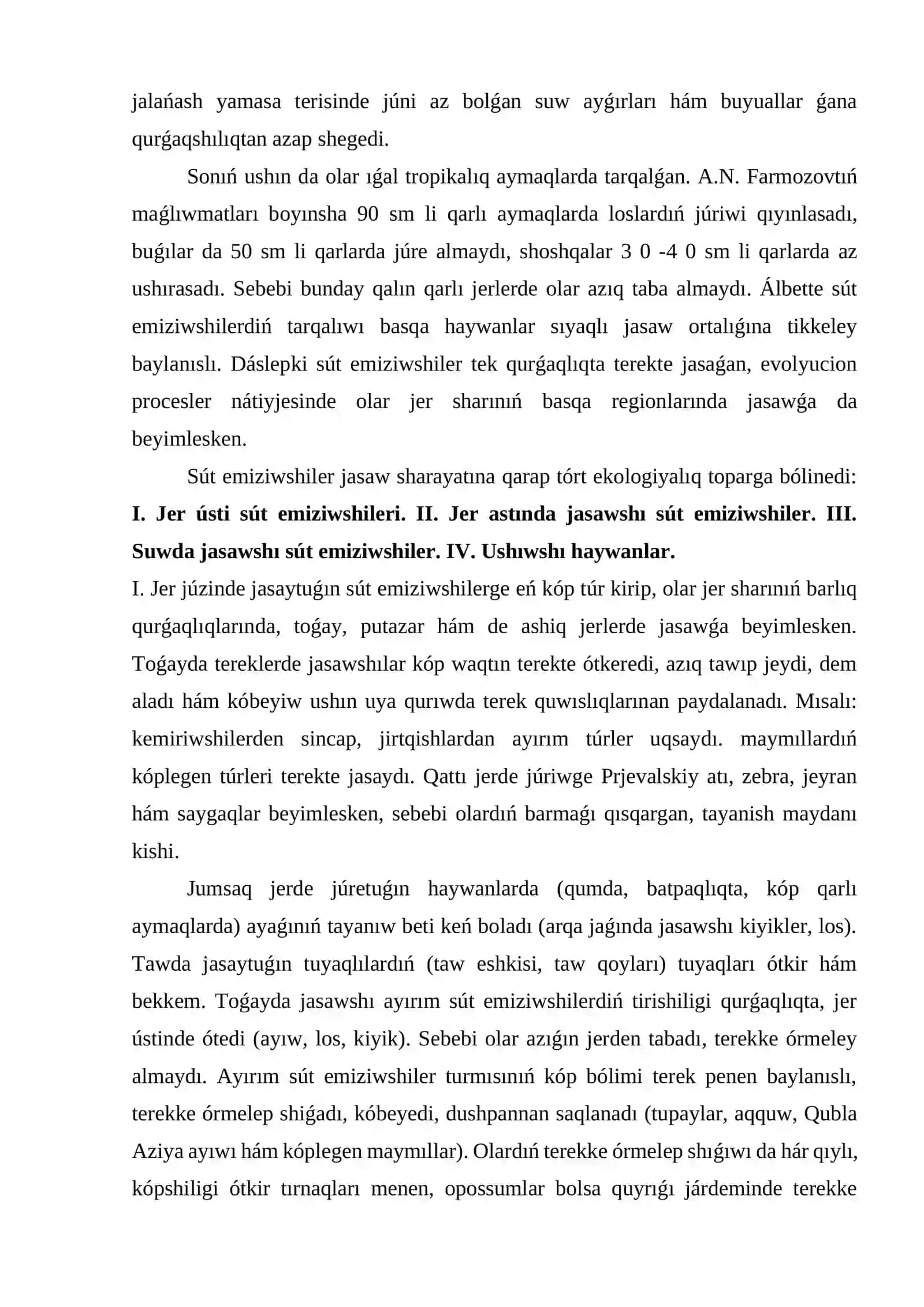 SÚT EMIZIWSHILERDIŃ EKOLOGIYASI HÁM ÁHMIYETI 2