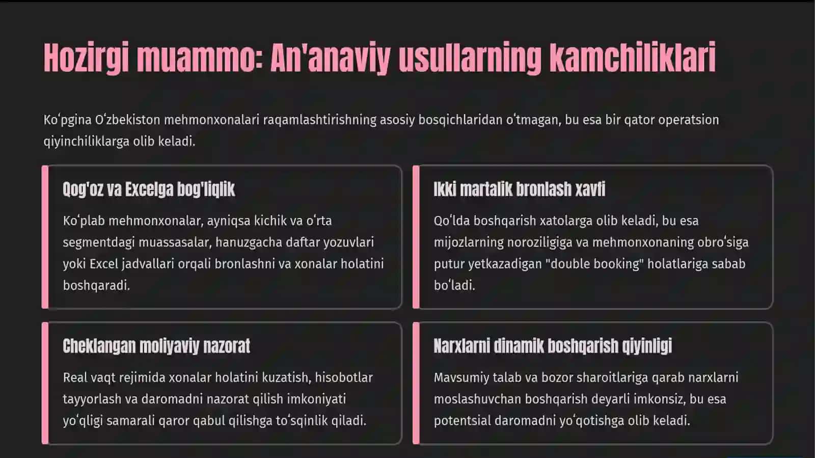mehmonxonalar uchun bron tizimi 2