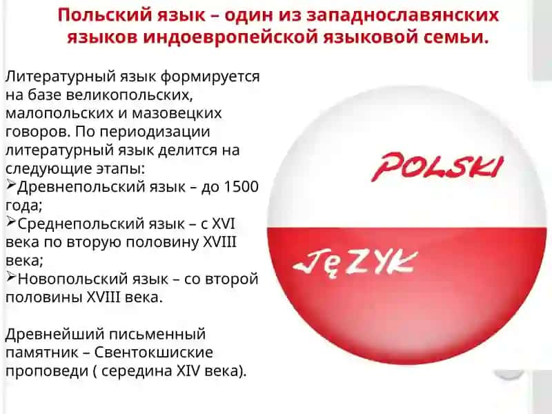 ПРЕЗЕНТАЦИЯ НА ТЕМУ: ПОЛЬСКИЙ ЯЗЫК 2