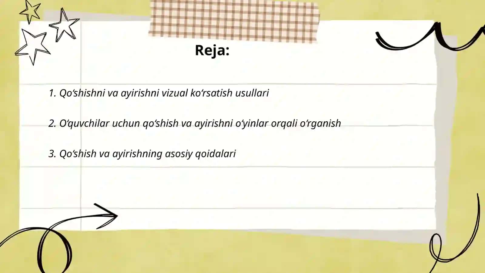 Qo'shish va ayirishni vizual ko'rsatish usullari 2