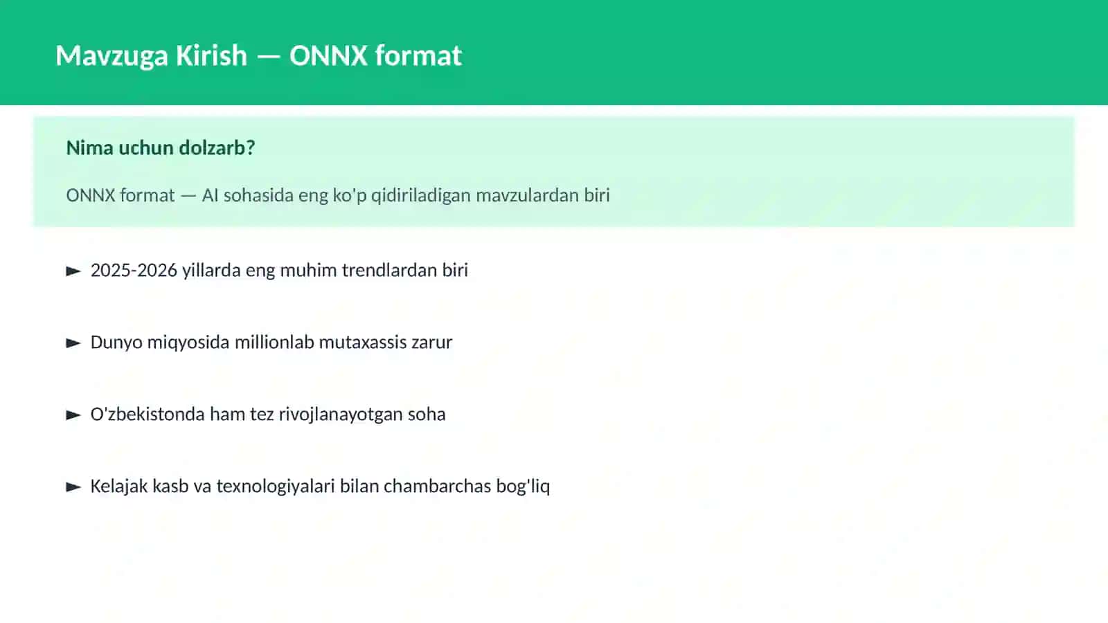 ONNX format 2