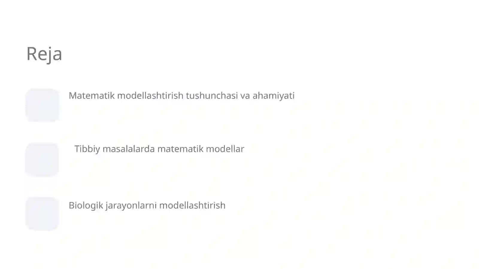 Matematik modellashtirish tushunchasi va ahamiyati 2