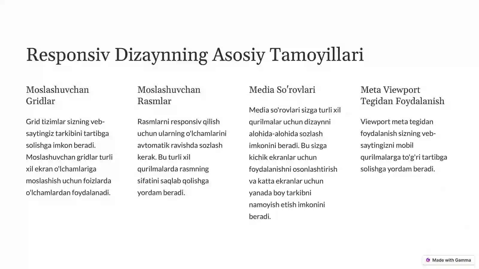 Responsiv Dizayn: Har Qanday Qurilmaga Moslashuvchanlik 2