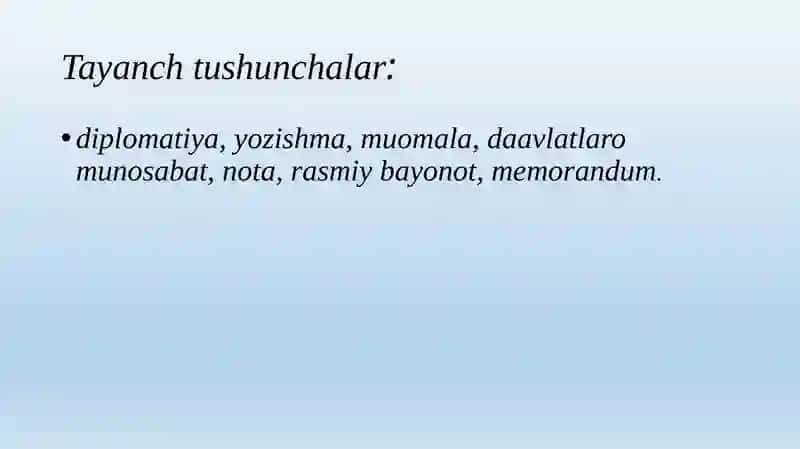DIPLOMATIK YOZISHMALAR 2