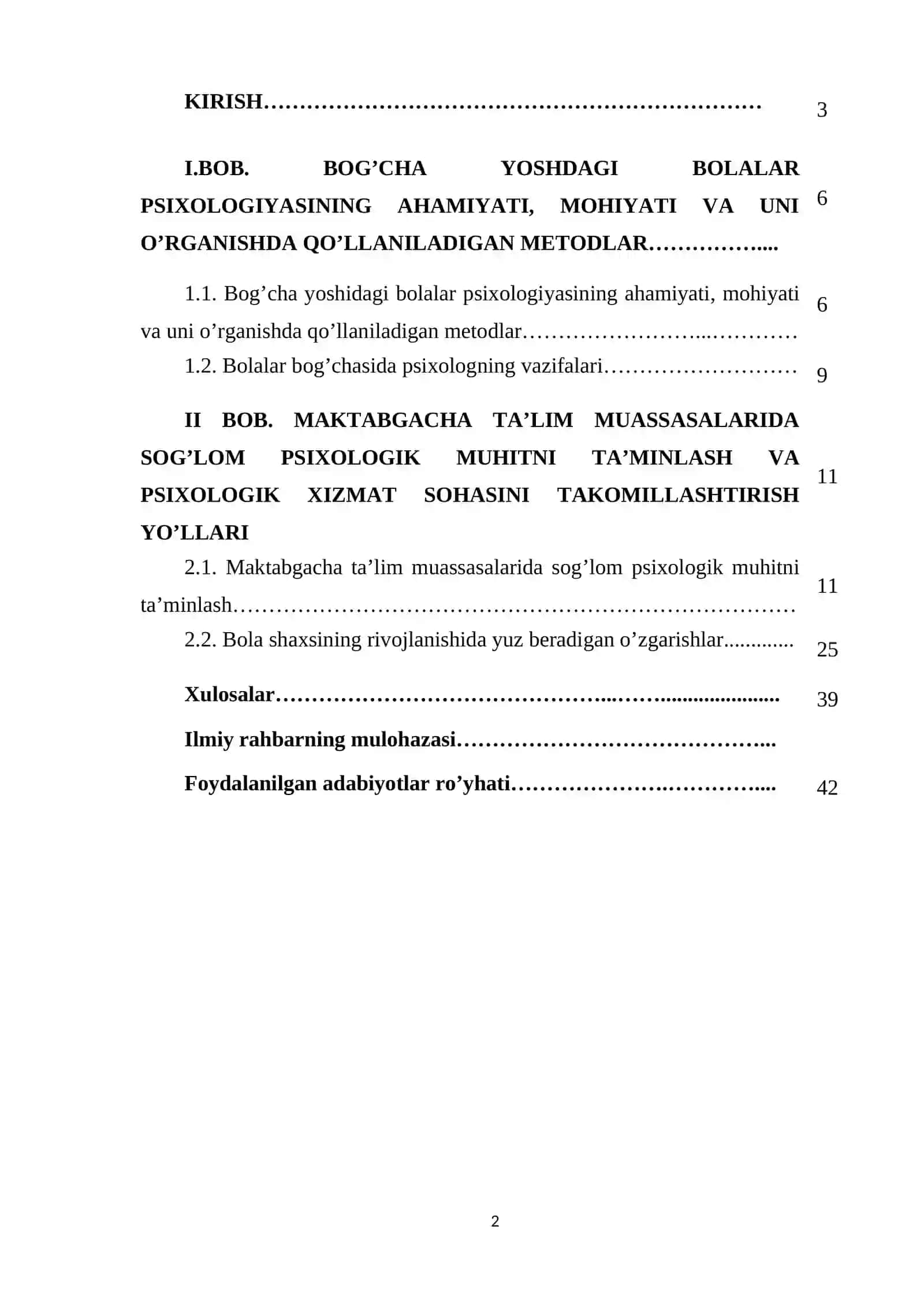 BOG’CHADA PSIXOLOGIK MUHITNI TA’MINLASH 2