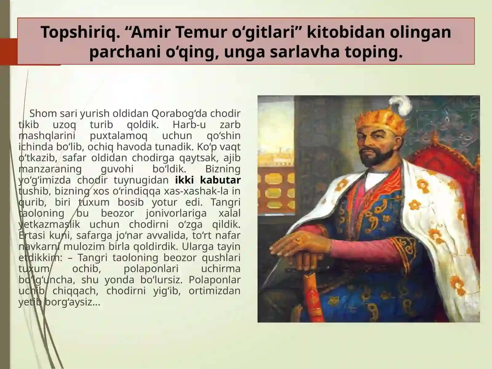 Tarixiy va arxaik so‘zlar 2