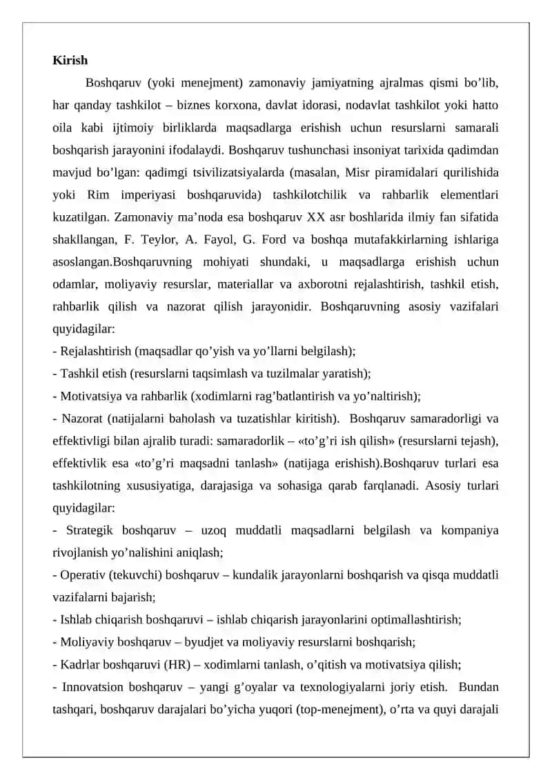 Boshqaruv tushunchasi va turlari 2